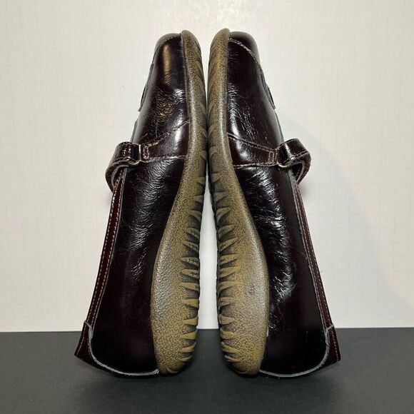 Womens NAOT Nau Mai Brown Patent Leather Slip On Loafers / Size 6 - EU 37 - Picture 6 of 8